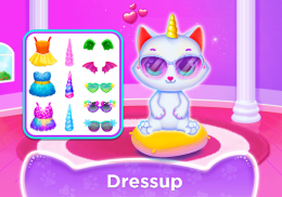 Unicorn Cat Princess Baby Game screenshot 13