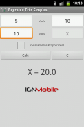 Regra de Três Simples screenshot 1