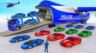 Police Car Transport Car Game screenshot 0