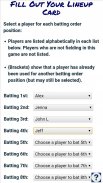 Baseball Fielding Rotation App screenshot 2