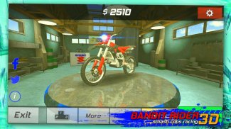 Bandido Rider 3D: esmaga corridas de polícias screenshot 4