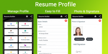 Curriculum vitae App CV Builder Resume CV Maker screenshot 7