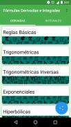 Fórmulas Derivadas Integrales screenshot 0