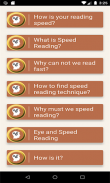 Speed Reading and Exercises screenshot 0