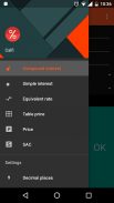 Calfi - interest calculator, screenshot 4