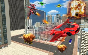 Ranger Power Flying robot Car Transforming game 20 screenshot 2