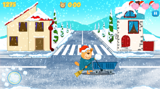 Lucu Snowball Battle:Permainan musim dingin screenshot 6