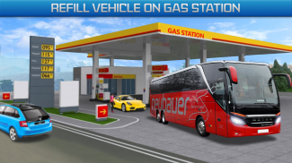 moderno ônibus: dirigindo estacionamento 3D screenshot 0
