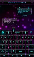 Dark Colors GO Keyboard Theme screenshot 2