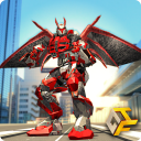 Super Dragon Warrior Robot Transform Battle Icon