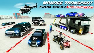 Polizei-Lastwagen Offroad 3D screenshot 2