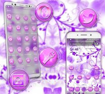 Purple Butterfly Theme screenshot 2