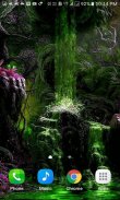 Fantasy Green Waterfall LWP screenshot 1