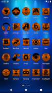 Orange and Black Icon Pack v1.5 👻Free👻 screenshot 19