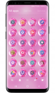 Launcher Theme - Sparkling Pink Glitter Icon Pack screenshot 1