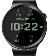 Chrome Leather HD Watch Face screenshot 2