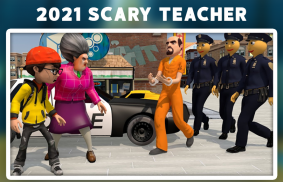 Scary Teacher Baby 3D VS Stranger & Police screenshot 0