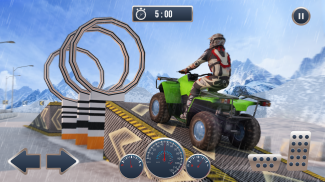 Snow ATV Bike Stunt Race screenshot 1