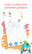 Cara menggambar anime dengan tutorial - DrawShow screenshot 2