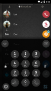 Leather Black Phone Dialer Theme screenshot 0