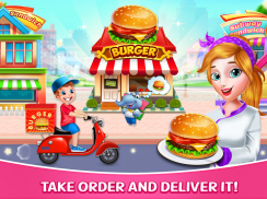 Memasak Game Pengiriman Burger screenshot 4