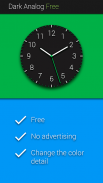 Dark Analog Free Watch Face screenshot 0