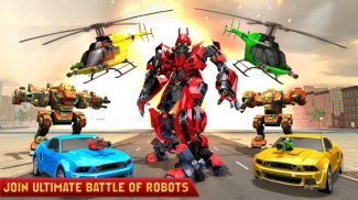 Helicopter Robot Transformation- Robot Games screenshot 6