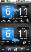 FlipClock AhMan BLUE 4x2 screenshot 0