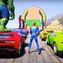 Superhero Tricky Car Stunts