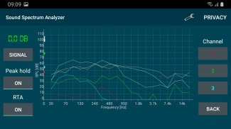 Analizador de espectro de soni screenshot 3
