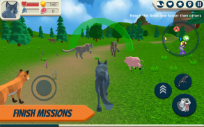 Wolf Simulator: Wild Animals 3D screenshot 3