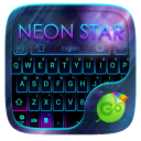 Neon Star Emoji Keyboard Theme Icon