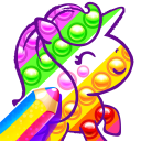 Coloring games for kids age 2 Icon
