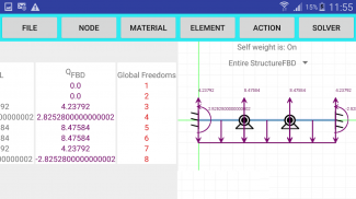 Stiffness Method Solver screenshot 2