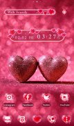 Lovely Wallpaper Glitter Hearts Theme screenshot 0