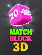 Match Block 3D - 2048 Merge Ga screenshot 1