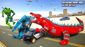 Crocodile Robot Car Transform screenshot 0