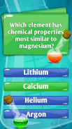 كيمياء اختبارا ألعاب علم مسابقة التطبيق screenshot 1