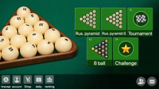 billar ruso - Offline Online billar juego screenshot 0