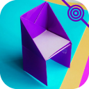 Paper Origami Furniture Craft Icon