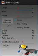 Concrete and cement calculator screenshot 2