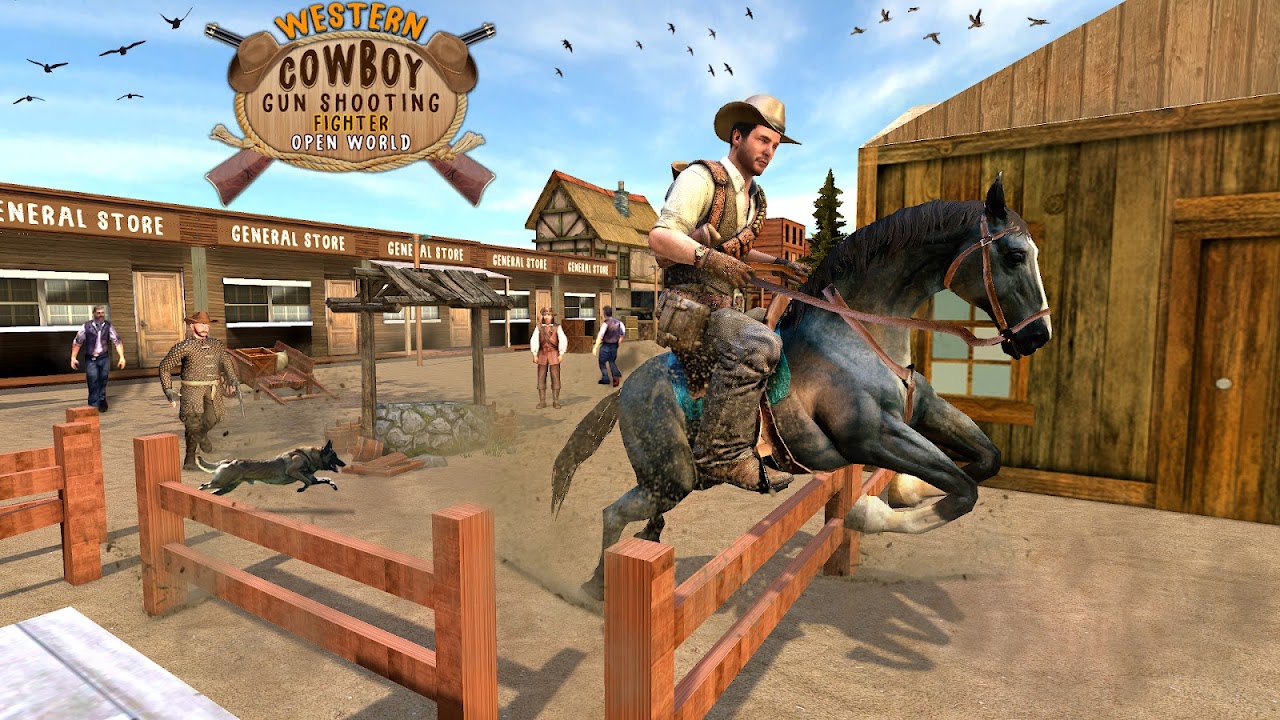 Western cowboy gun shooting fighter open world Download APK for Android ( Free)