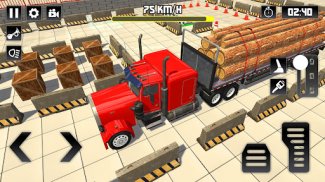 Log Transporter Truck Parking screenshot 3