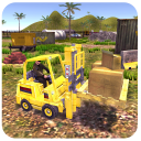 Construction Forklift Driver Icon