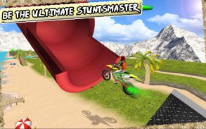 Bãi biển Moto Bike Stunts screenshot 1