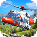 Helicopter Flight Rescue 3D Icon