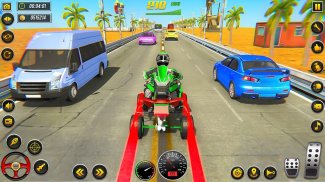 ATV Quad Bike Racing Simulator: Bike Shooting Game screenshot 0