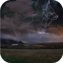 Farm in Thunderstorm Free