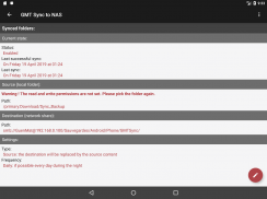 GMT Synchoniser vers NAS screenshot 0