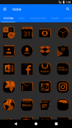 Black and Orange Icon Pack ✨Free✨ screenshot 22